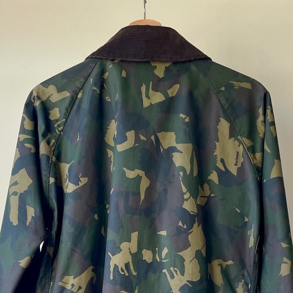 Rare Barbour Waxed Camouflage Bourne Jacket - Picture 4 of 10